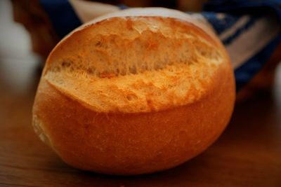 Close-up of bread on table