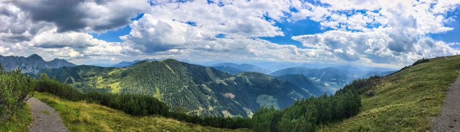 Panoramic view of landscape against sky