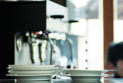 Close-up of food on table in restaurant