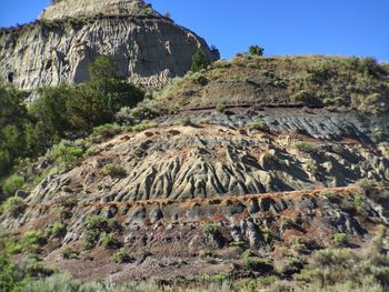 Rock formations on mountain