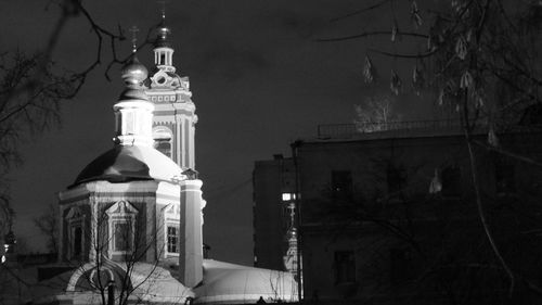 Clock tower at night