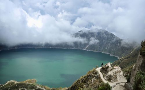 Panoramic view of mountains against sky