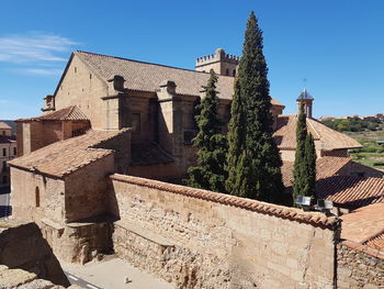 Low angle view of historic building against sky