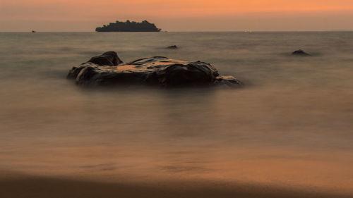 Sunrise long exposure at koh rong island