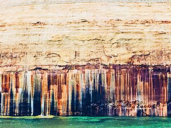 Rock formations in water