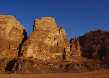 View of rock formations