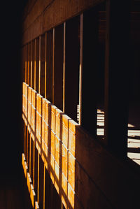 Low angle view of window in building