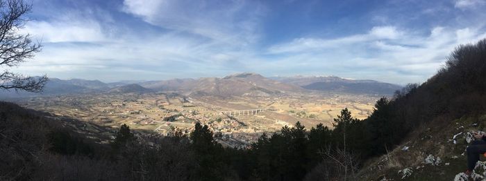 Panoramic view of landscape against sky