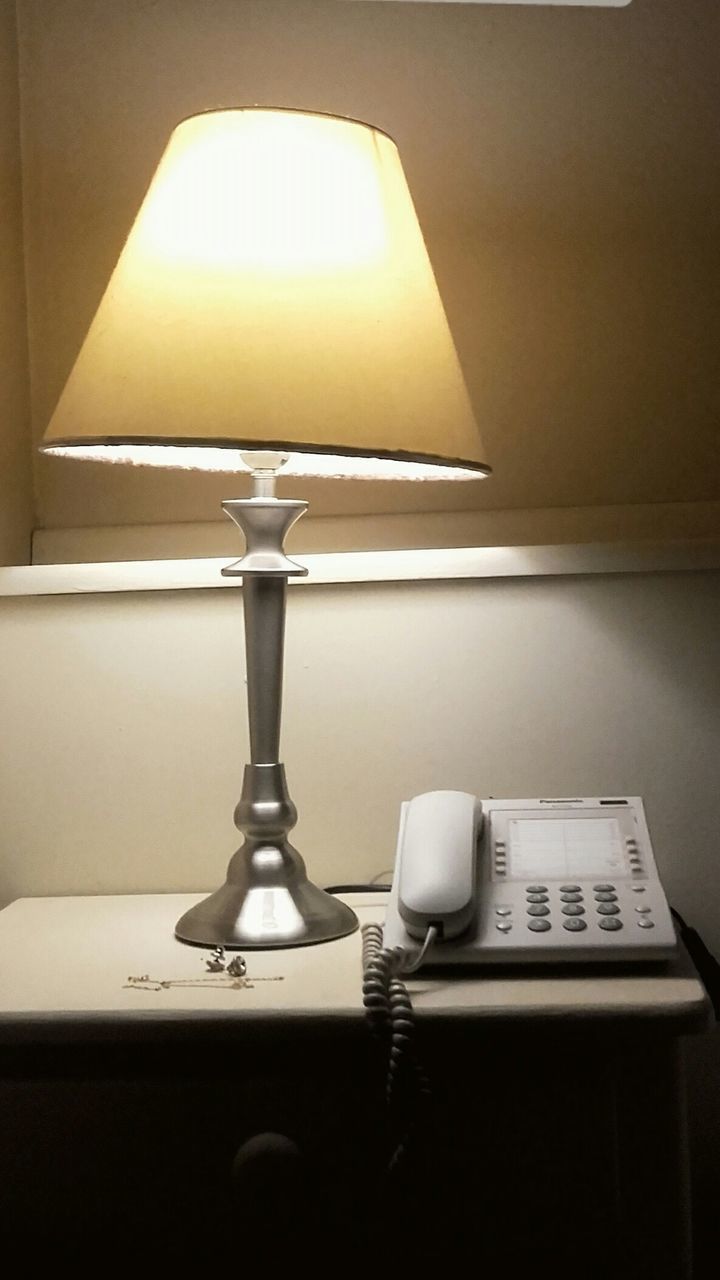 lighting equipment, illuminated, indoors, technology, no people, floor lamp, electricity, lamp shade, desk lamp, table, connection, lamp, night