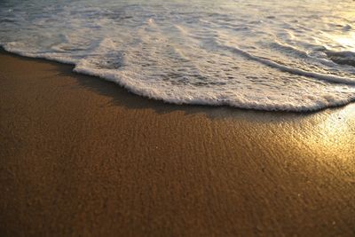 High angle view of beach