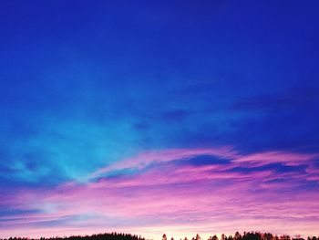 Scenic view of dramatic sky over landscape