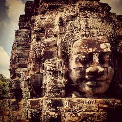 Low angle view of temple