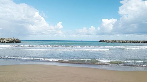 Scenic view of sea against sky