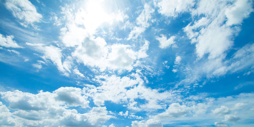 Low angle view of clouds in sky