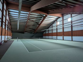 Interior of tennis hall