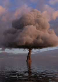 Scenic view of sea against sky