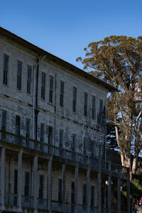 Low angle view of old building against sky