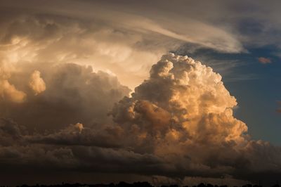 Low angle view of clouds in sky