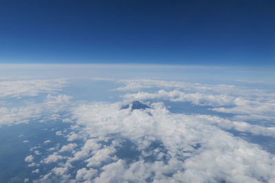 Aerial view of clouds in sky