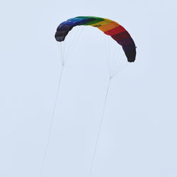 Low angle view of parachute