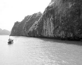 View of boats in sea