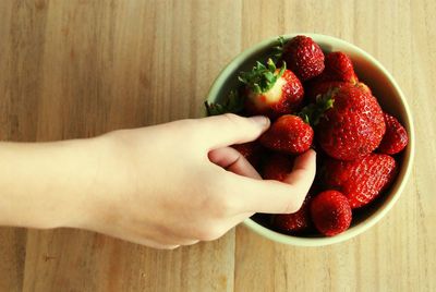 Close-up of strawberries