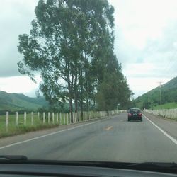 Road passing through landscape