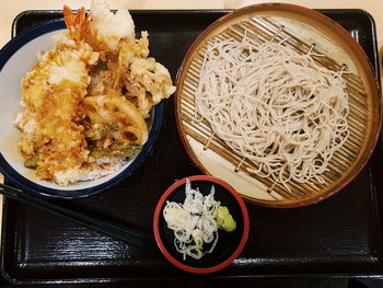 Close-up of food in plate on table