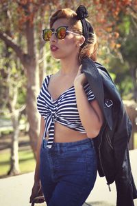 Portrait of young woman