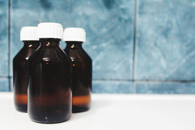 Close-up of drink in glass on table
