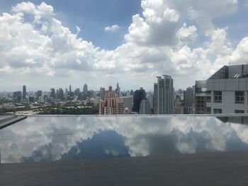 Panoramic shot of buildings against sky