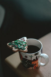 Close-up of coffee on table