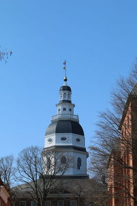 View of tower against clear sky