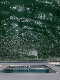 High angle view of sea