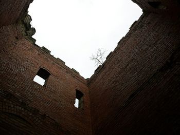 Low angle view of old building