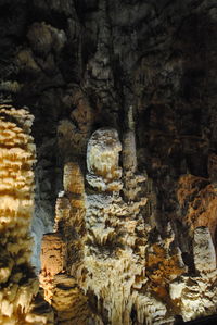 Rock formations in a building