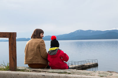 Mother and son travel time