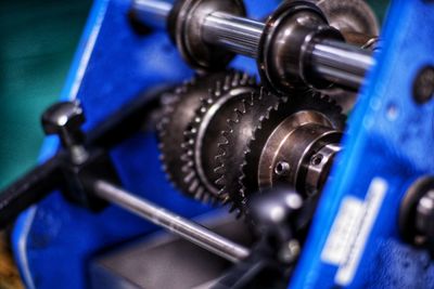Close-up of machine part
