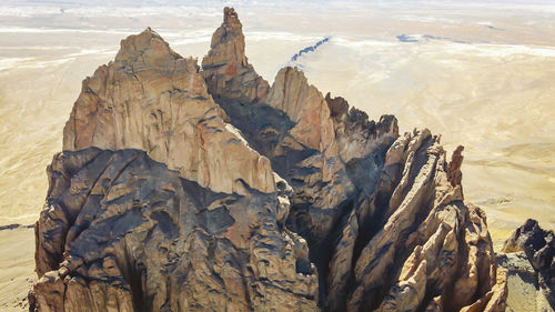 View of rock formations