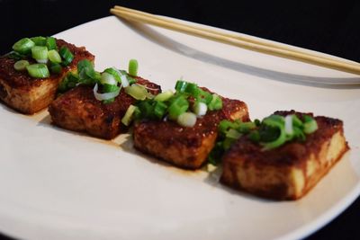 Close-up of food on plate