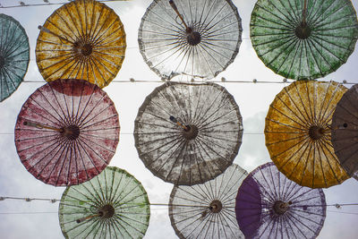 Full frame shot of umbrellas