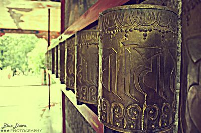 Close-up of old wooden wall