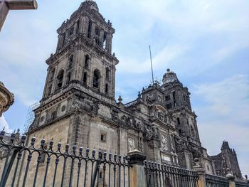 Low angle view of historical building against sky