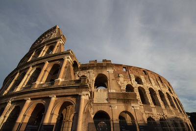 Low angle view of historical building against sky