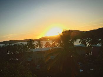 Scenic view of sunset sky