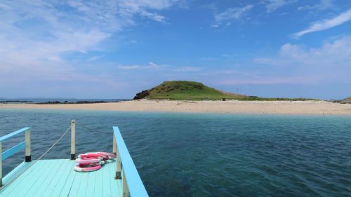 Scenic view of sea against sky