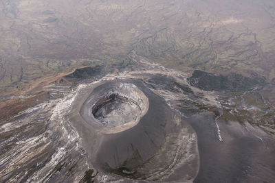 Aerial view of ol doinyo lengai