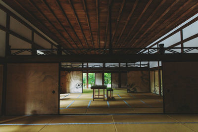 Interior of abandoned building