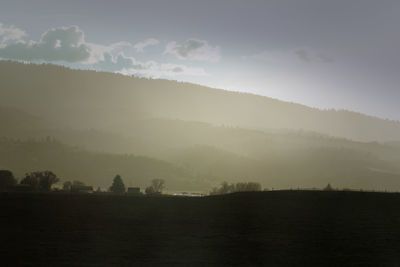 Scenic view of landscape against sky