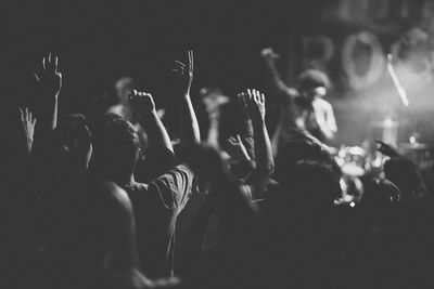 Crowd at music concert